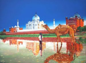 Voir le détail de cette oeuvre: Taj-Mahal